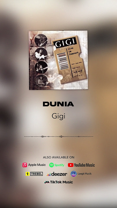 Gigi - Dunia (Live Concert) (Official Audio) #shorts