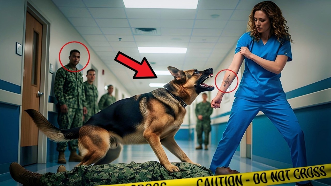 “K9 yaralı SEAL’e kimseyi yaklaştırmadı — hemşirenin dövmesi her şeyi değiştirdi.”
