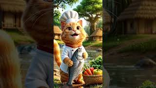 Miniature Village Cat Fishing and Cooking Delicious Fish Curry for Family😺🎉🐠