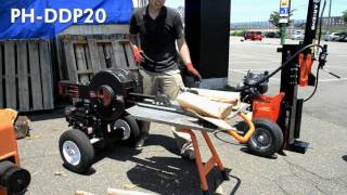 プラウ 薪割り機 比較動画
