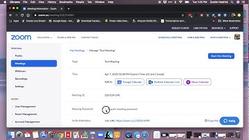 How to Change or Add a Password on a Zoom Meeting that is Already Scheduled
