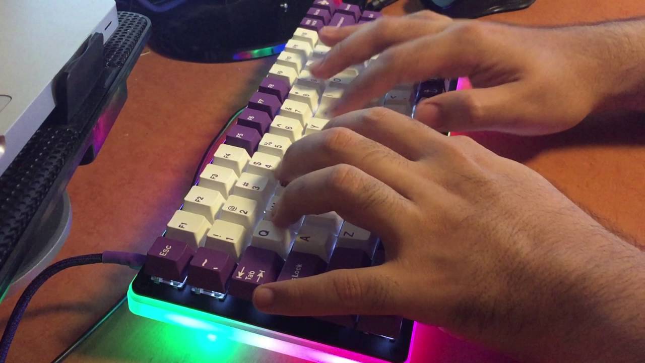 Winkeyless B.mini, Lubed Gateron Reds 67g, JTK PoW typing test