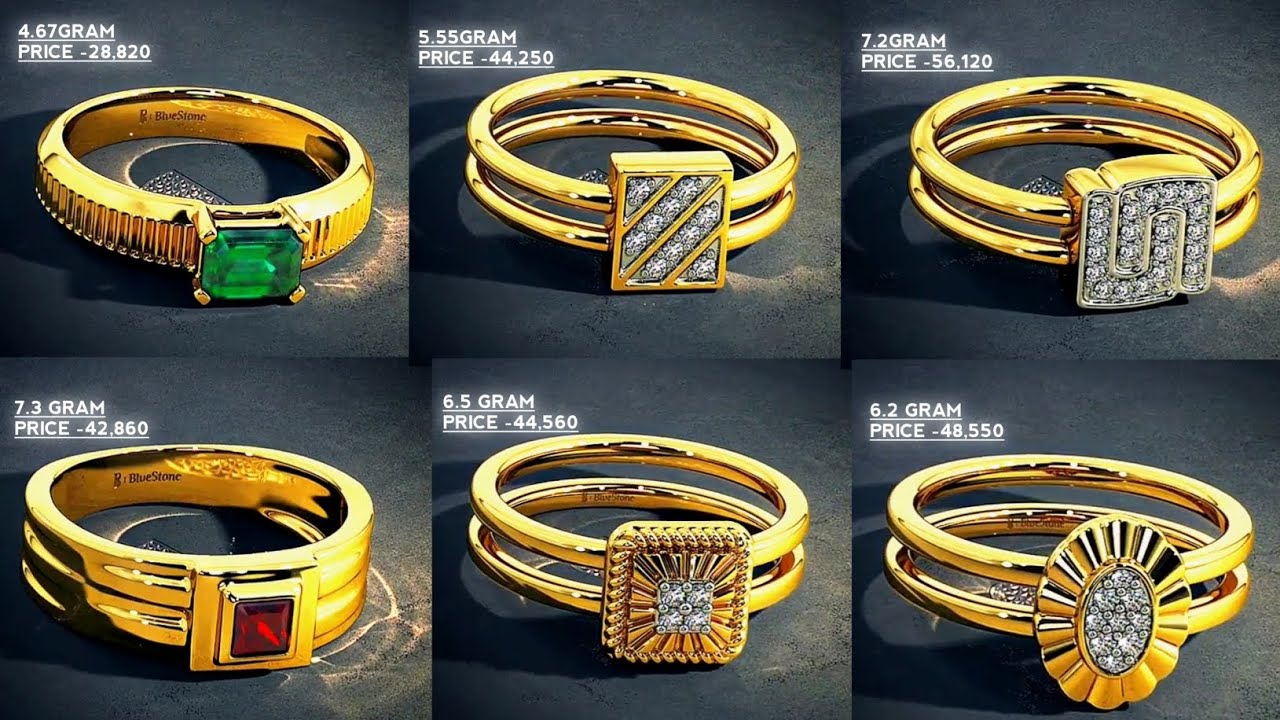 Gold Boys Rings design!! weight and price!! Boys Gold finger Rings