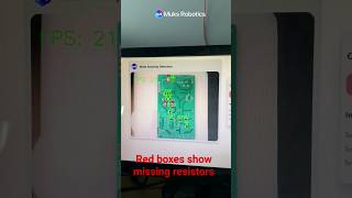 Industrial vision solution. missing components detector for PCB boards. #Casestudy #muksvision #AI