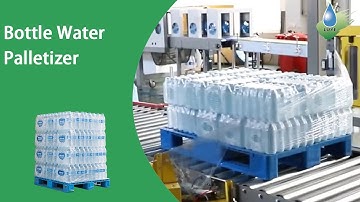 Bottle Water Palletizer and Stretch Wrap Machine, Automatic Palletizing Machine, Wrapping Equipment