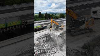Liebherr R 938 meißelt B14 Brücke klein!