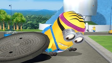 Despicable Me Minion Rush : Jogger Minion - Jump Over 90 Obstacles And Smash 47 Frozen Objects