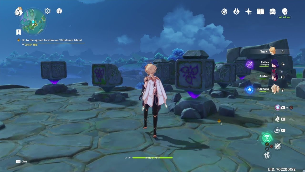 Genshin Impact Watatsumi Island 9 Stone Cube Puzzle All Solutions