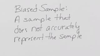 Random and Non-random Sampling