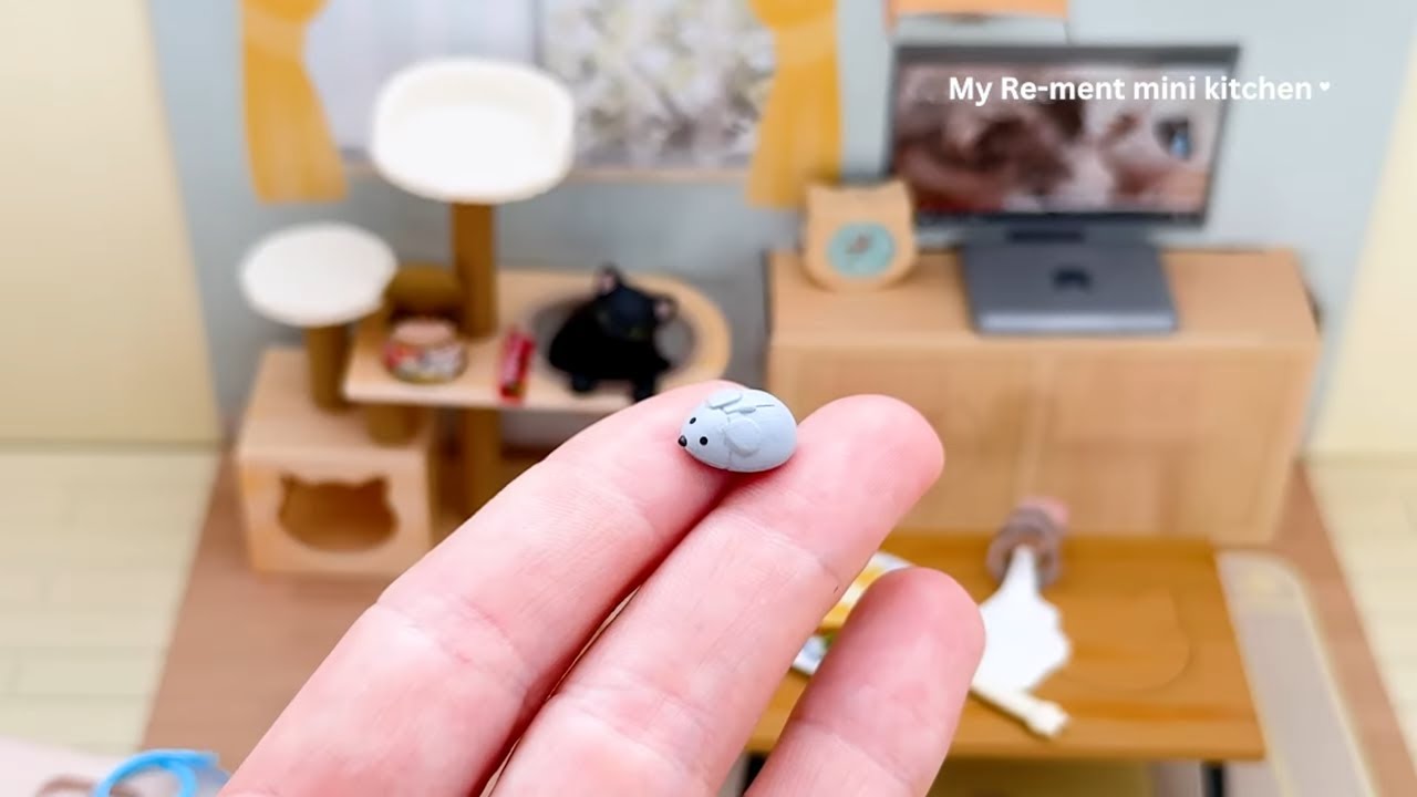 Cutest miniature cat house 🙀 Re-ment collection 🙀