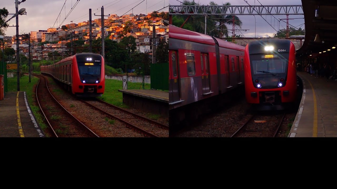 TIC Trens série 9500 (D584 sentido barra funda e D568 sentido Jundiaí) na estação perus 
