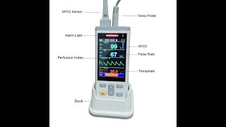 Download Lagu ARSTN SpO2+PR+Temp Handheld Pulse Oximeter Heart Rater Monitor MP3