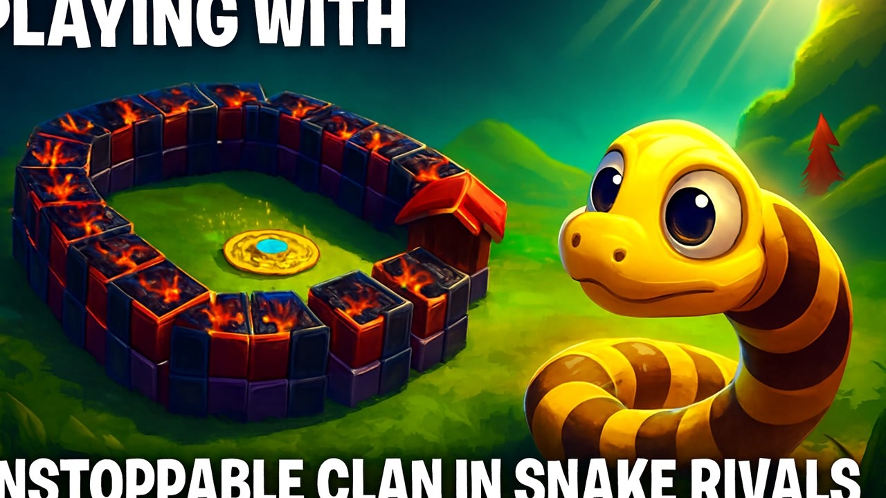 playing with my unstoppable clan 💪⚡💥#snakerivals #games #gaming #gameplay #girlgamer 