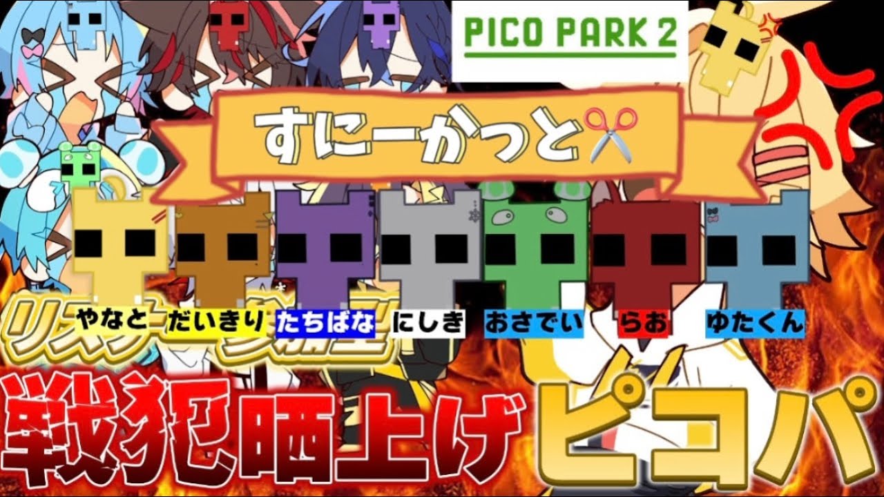 【すにすて】戦犯晒し上げ罰ゲームWWW【ピコパーク】