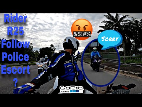 Rider R25 Follow Police Escort / Polis Trafik Gopro Hero8