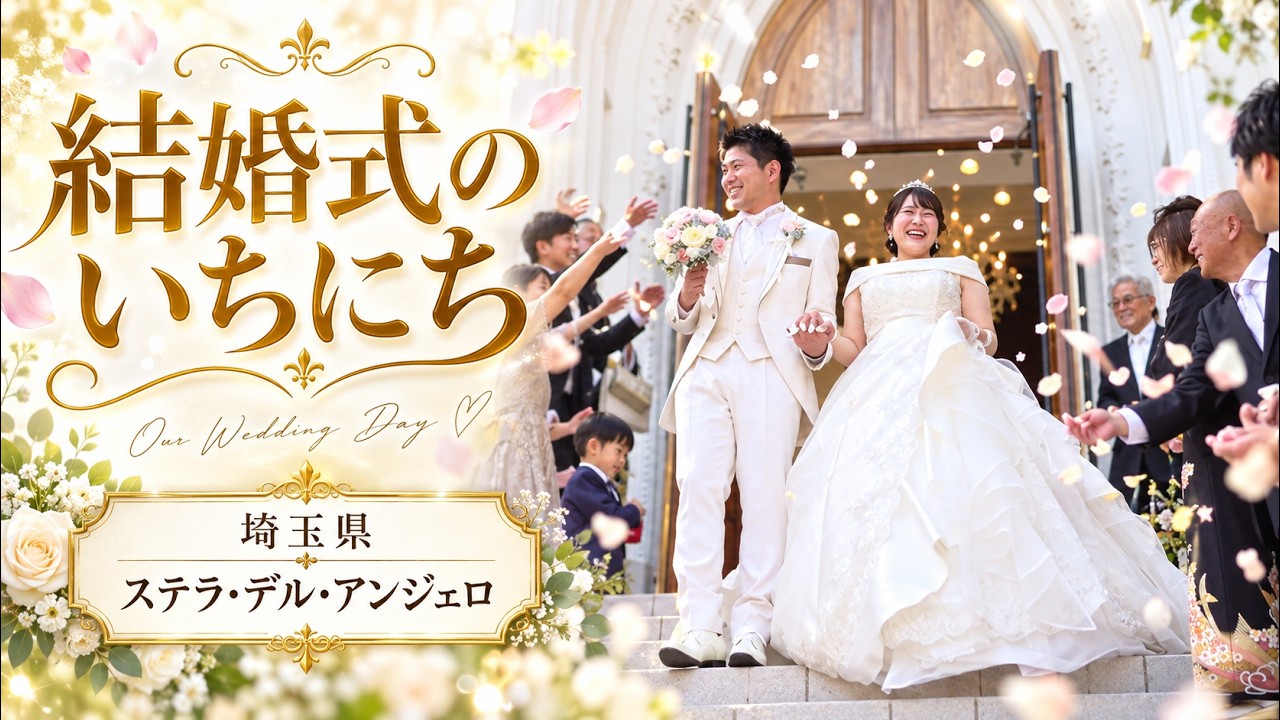卒花結婚式レポ動画 "結婚式のいちにち”【埼玉県 ステラ・デル・アンジェロ 編】