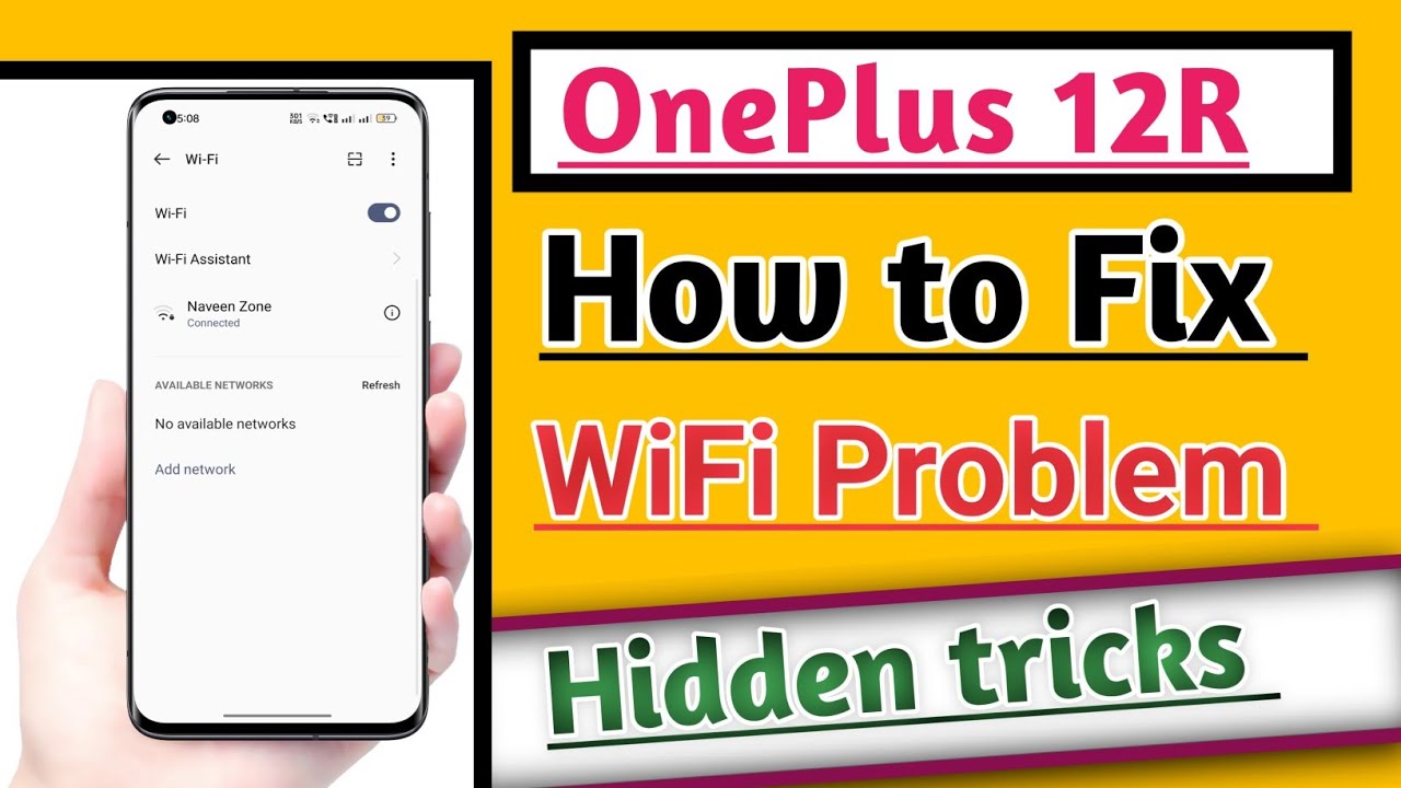 OnePlus 12R How to Fix WiFi Problem | WiFi Problem Solve kare useful ...