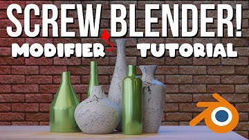 Blender Tutorial - Simple Vase [beginner] - Screw Modifier