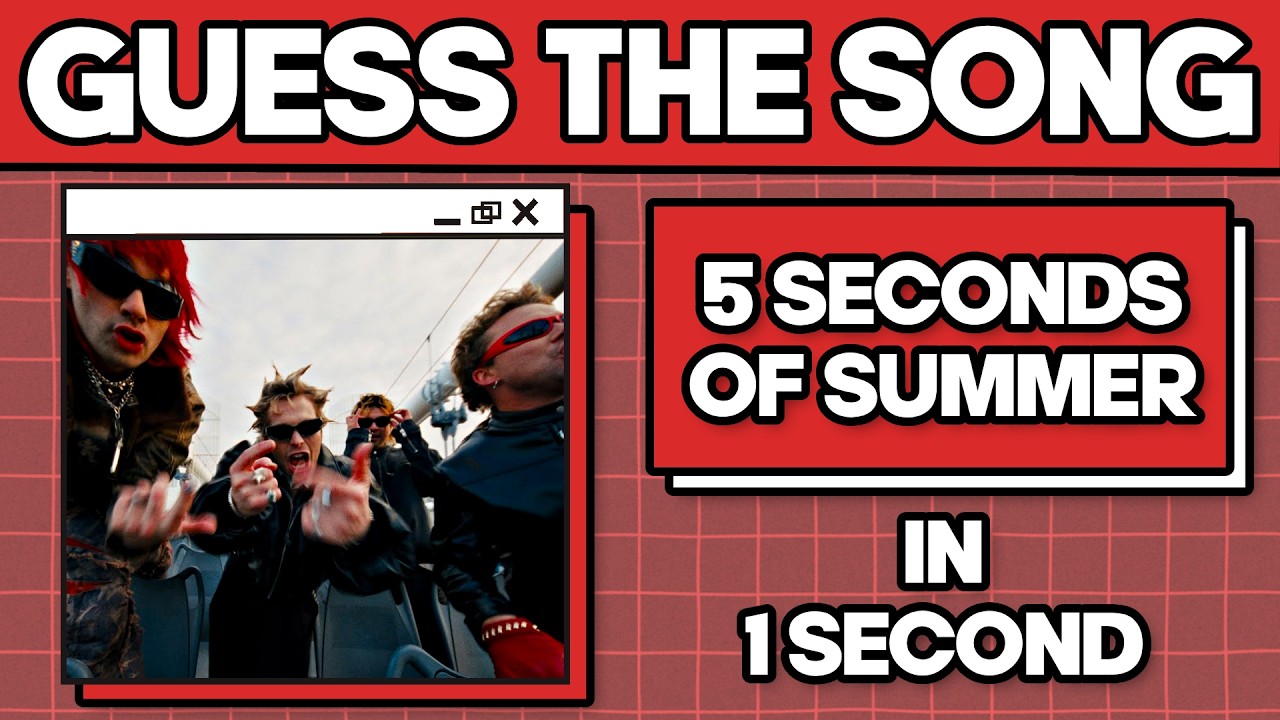 GUESS THE 5 SECONDS OF SUMMER SONG IN 1 SECOND ⏱️ 🎵 | Song Quiz