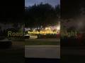 Night time fun in America , so many restaurants in one place