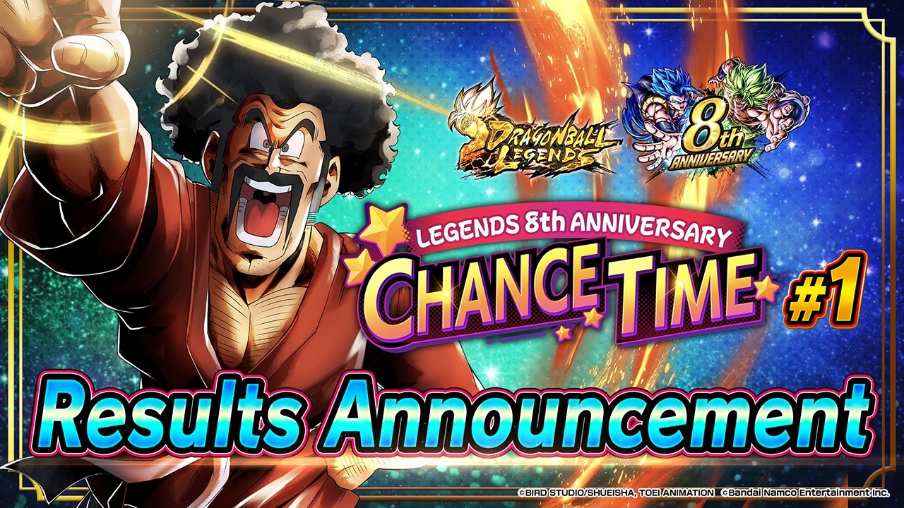 【DRAGON BALL LEGENDS】 "LEGENDS 8th ANNIVERSARY CHANCE TIME!!" #1 Results Announcement
