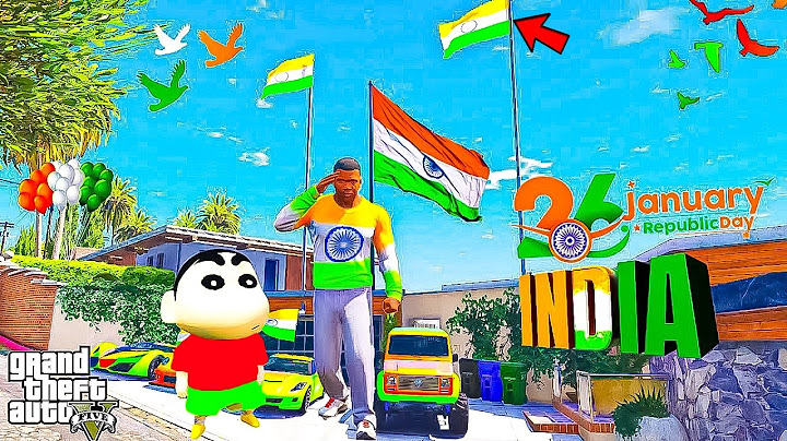 Franklin & Shinchan Celebrating Republic Day & Opening Conatiners Gifts in GTA 5 in Telugu