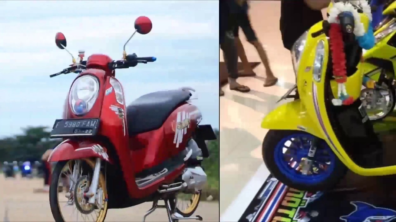 Modifikasi Scoopy Merah Doff OPREK MOTOR