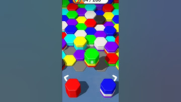 Hexa Sort - Sorting Gameplay || #hexasort #shorts #games
