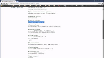 Python: работаем с MySQL с помощью mysqldb