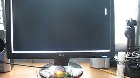 Video game Tennis in small 240LE MAX-II CPLD