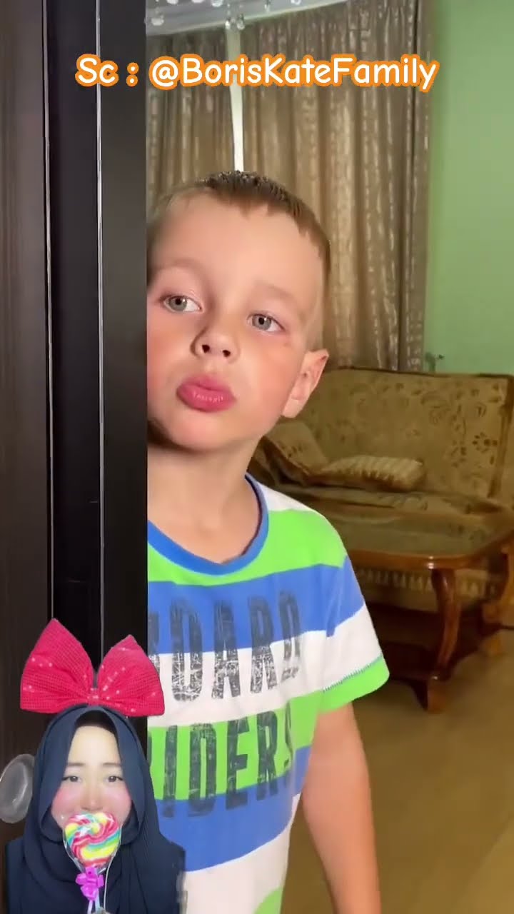 PAPA JAHAT SAMA MAMA ⁉️ TAPI ADIK MEMBANTU MAMA MENCARI UANG ? @BorisKateFamily #shorts #funny