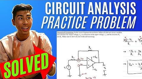 How to calculate the voltage output of an operational amplifier (opamp) | Network Analysis pre-lab 5