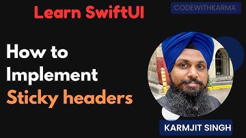 Learn SwiftUI Development | Implement sticky headers