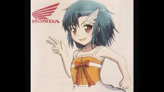 HONDA NSR250R　バイク擬人化四コマ漫画です　アン・フェイバリット・バイクちゃん　ホンダ NSR250R　Motorcycle cartoon　Bike personification