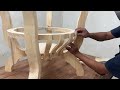 Creative Wooden Interior Design Project // Building A Tea Table Combined With A Beautiful Cabinet