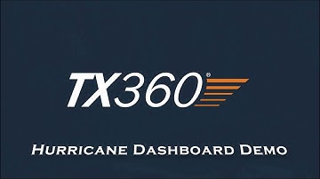 TX360 Hurricane Dashboard Demo