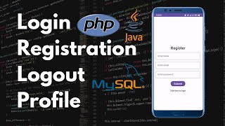 Login and Registration in Android Studio