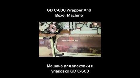 GD C-600 Wrapper And Boxer Machine