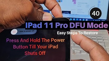 How To Put Your iPad 11 Pro Into DFU Mode / iTunes Restore