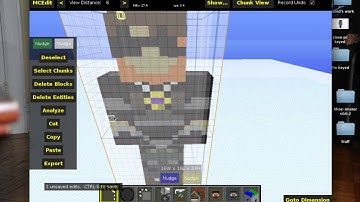 MC edit Large player statues tutorial for 1.6.2
