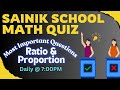 Quiz competition  ratio  proportion most important questions