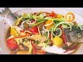 Teochew Steamed Fish | Steamed with Pickled Vegetables and Pickled Plums | 潮州式蒸鱼 [Nyonya Cooking]