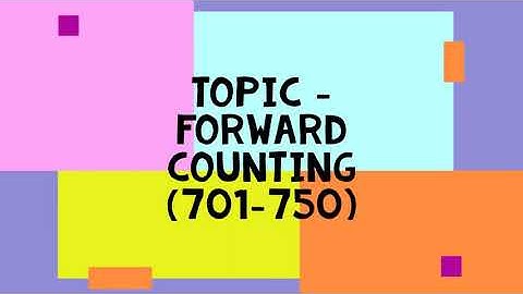 Class-UKG, Subject-Maths, Video-47, F/C- 701 to 750 by Mrs Sanyogta