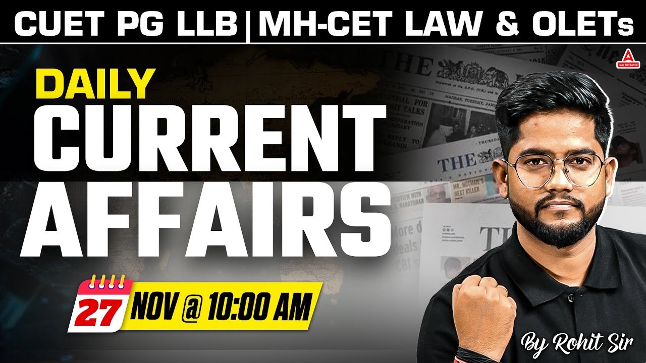 27 November Current Affairs 2025 | Daily Current Affairs for CUET PG ...
