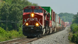 VERY FAST! CP 7455 at Spence, ON (AUG 4, 2025)
