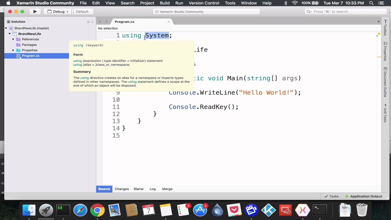 C# Tutorial: Namespace, Using and a general concept - YouTube