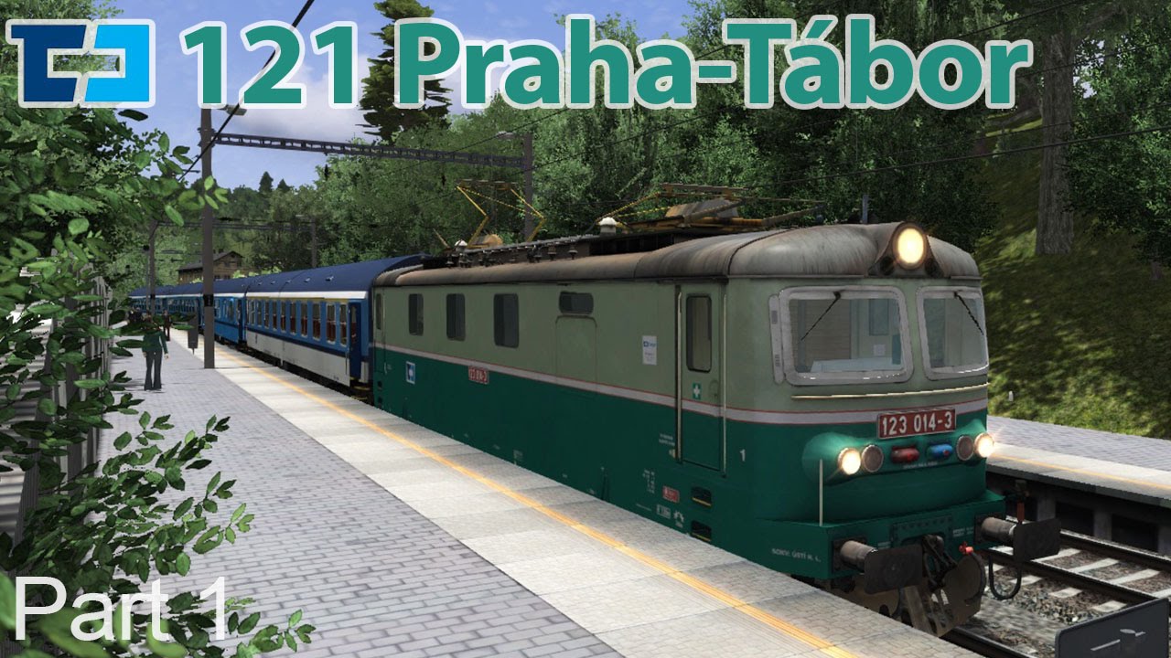 ČD 123 Benešov u Prahy to Čerčany (Praha-Tábor) TS2016 [60fps]