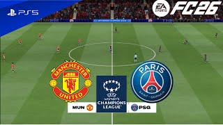 FC 26 Manchester united vs PSG | UEFA Women's Champions League 2025/26 | PS5™