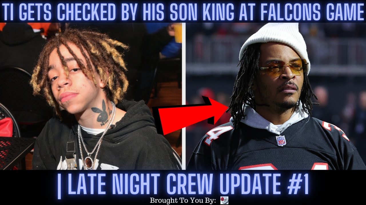 TI Gets CHECKED By His Son King At Falcons Game