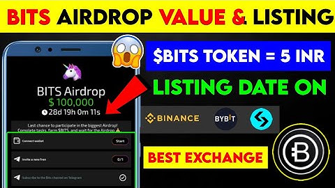 Bits Airdrop | Bits Airdrop Withdrawal | Bits Airdrop Listing | Bits Airdrop Payout